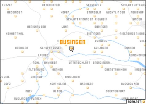 map of büsingen germany.